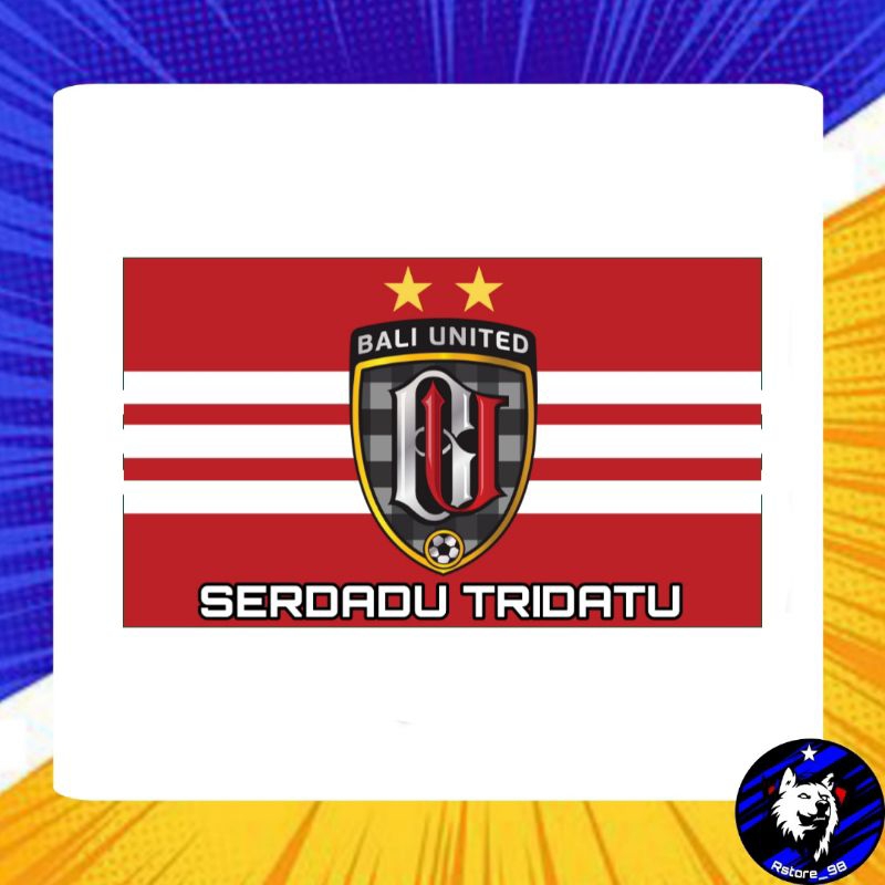 (BEST QUALITY) BENDERA FLAG KAIN BALI UNITED