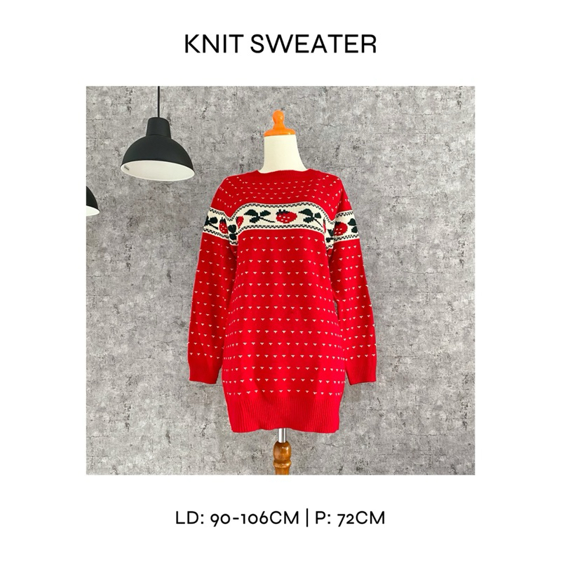 KNIT SWEATER 002 | Knit Sweater Wanita | Sweater Rajut Wanita