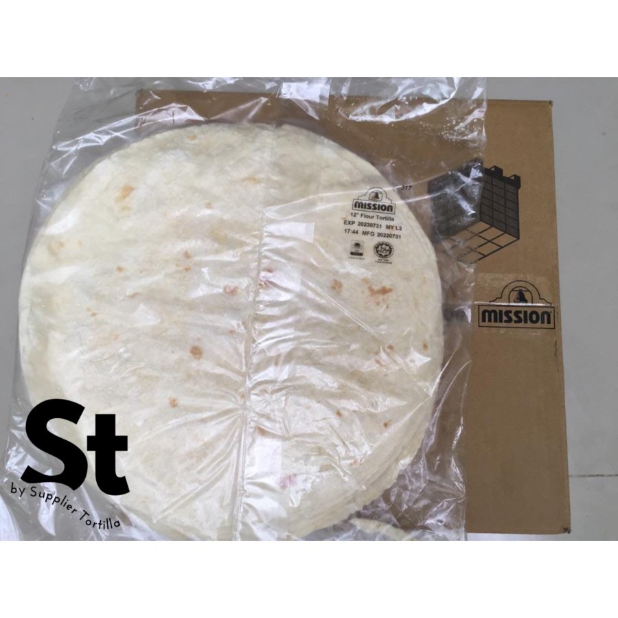 

MISSION Flour Tortilla Premium 12 Inch 30 cm (1 pack isi 12 pcs)