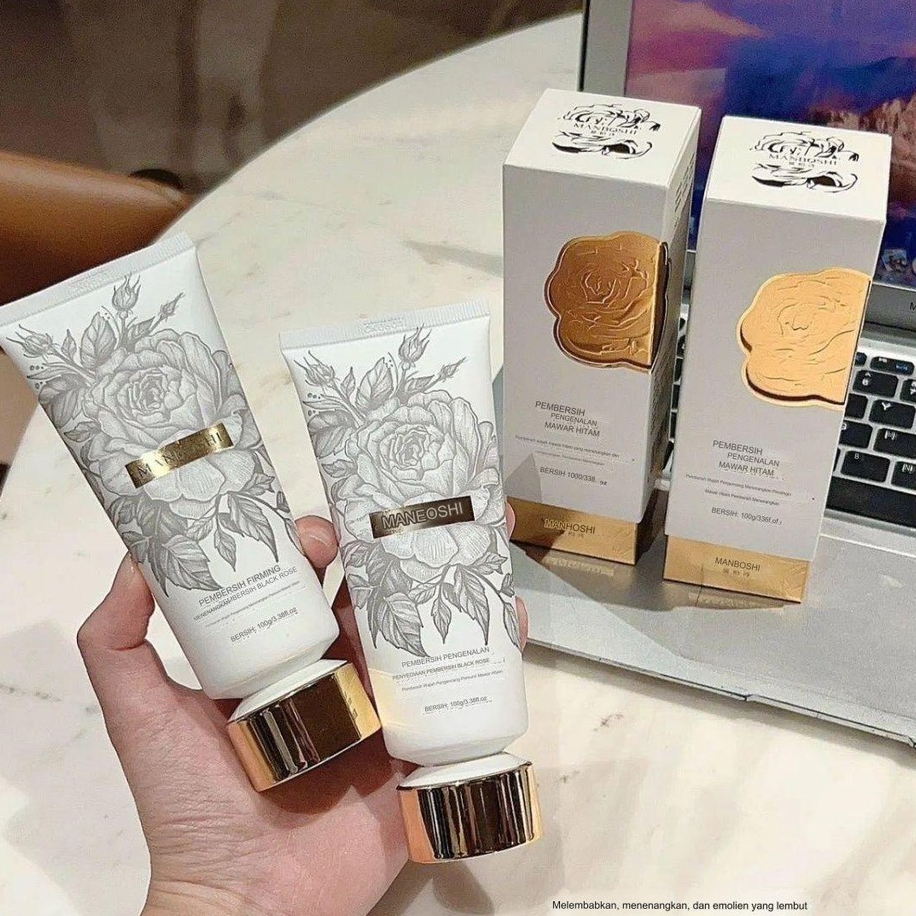 Pembersih Wajah yang Menenangkan dan Mengencangkan Pembersih Wajah Mawar Hitam Pembersih Wajah Wanit