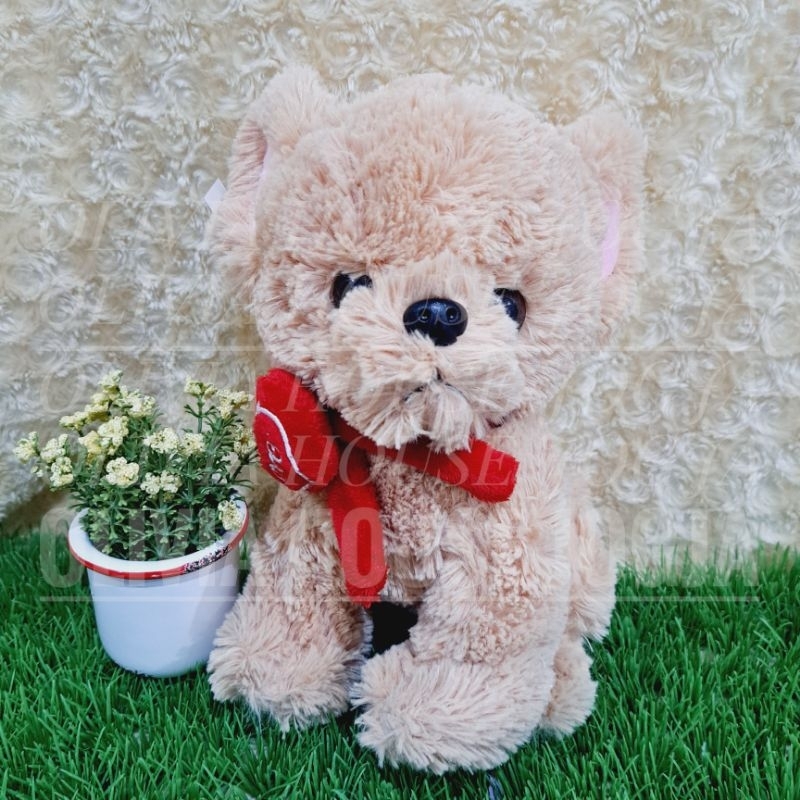 Boneka Cihuahua Love M Coklat Muda Boneka Anjing Cihuahua Coklat Muda Boneka Sit Doggy Cihuahua M