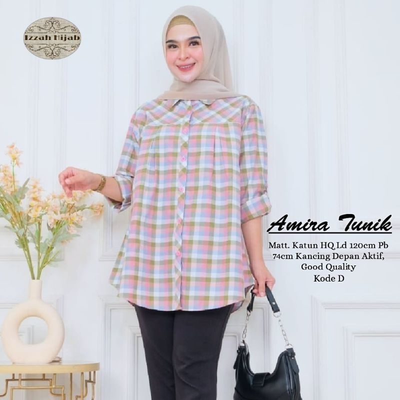 AMIRA TUNIK JUMBO / COTTON HQ / LD 120CM PJ 74CM / ATASAN TUNIK KATUN JUMBO WANITA