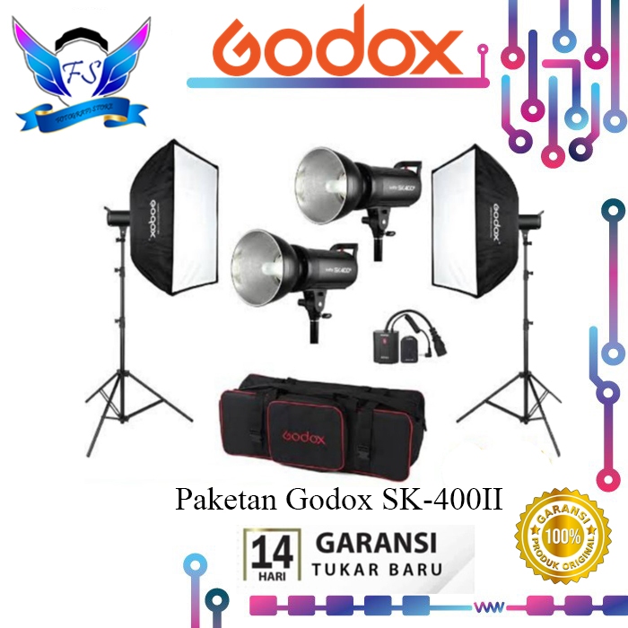 Paket Studio Flash SK400/ SK-400 Godox FRRE STANDAR REFLECTOR