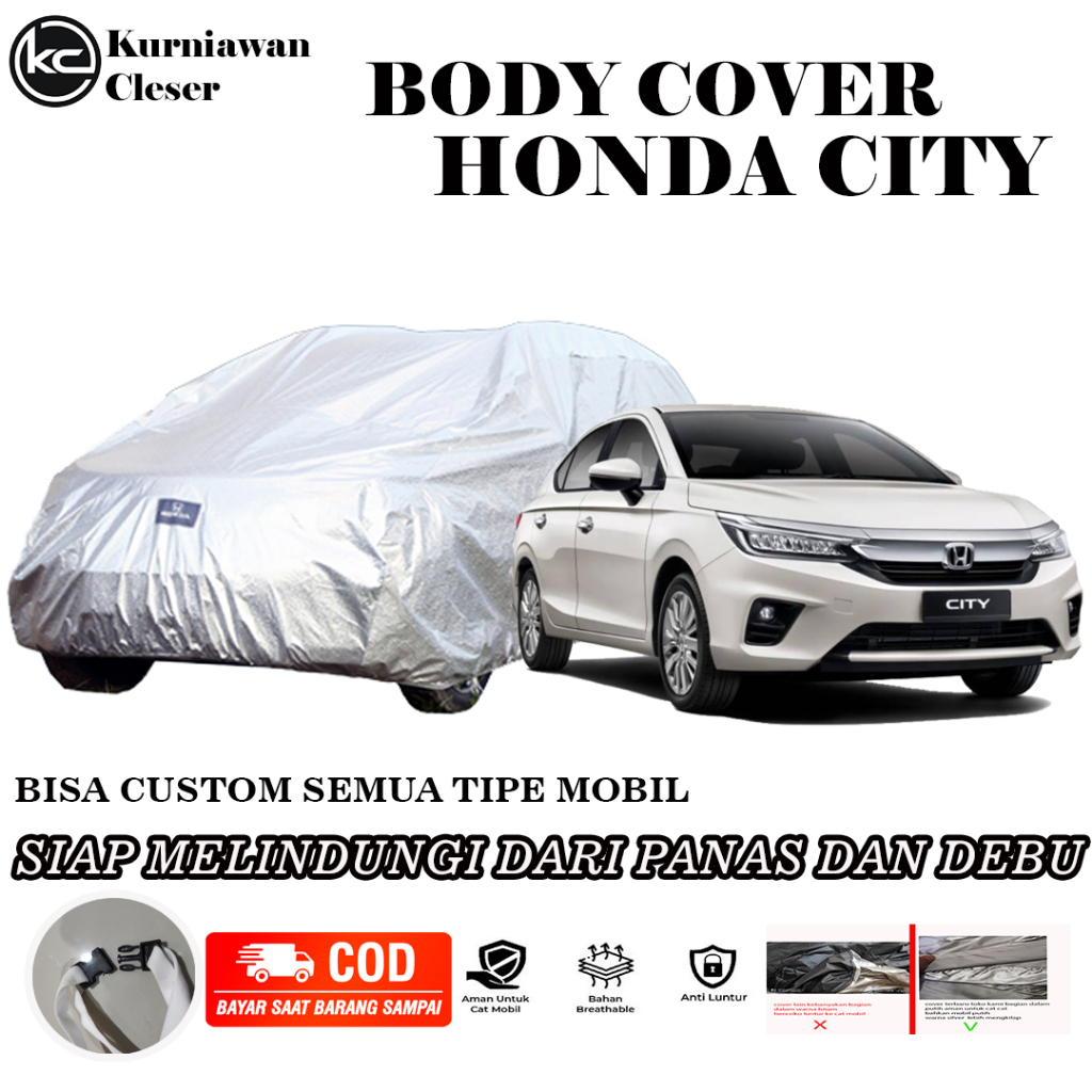 Cover MObil 3 LAYER Body Cover Mobil Honda City Hatchback / Sarung Mobil City Hatchback / All New Ci