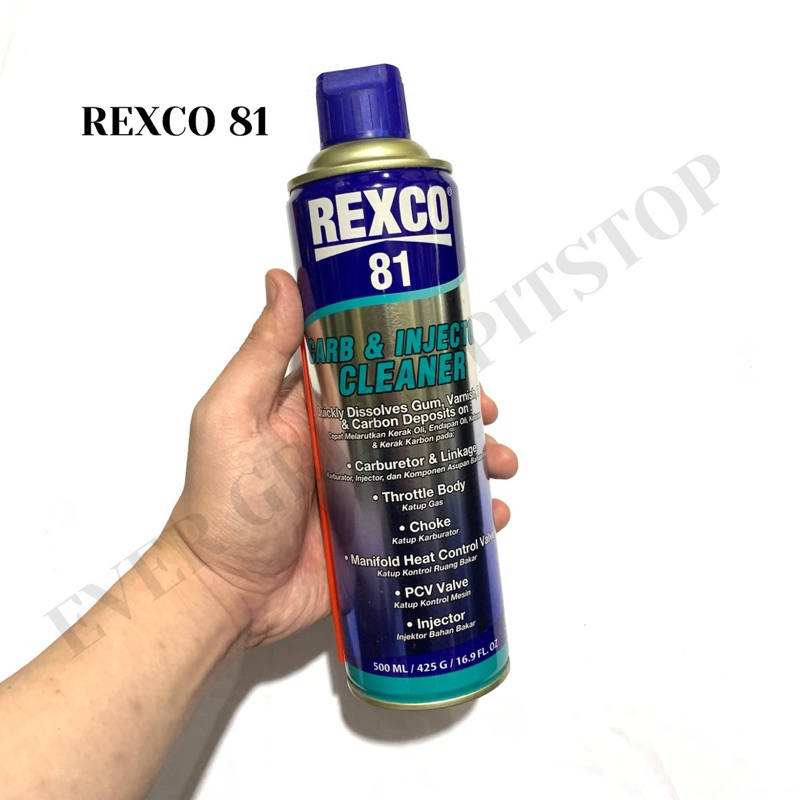 rexco 81 ukuran besar 500 ml injector cleaner pelumas pembersih mesin anti karat