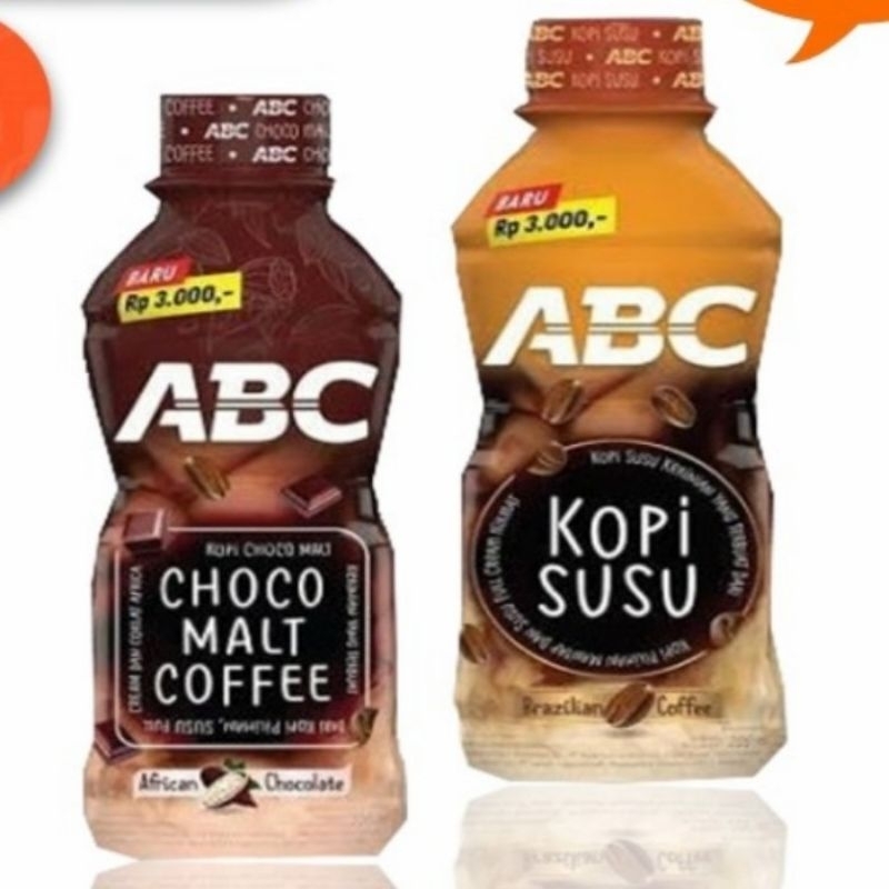 

Abc kopi susu botol 200 ml - abc kopi susu abc kopi choco malt coffee botol