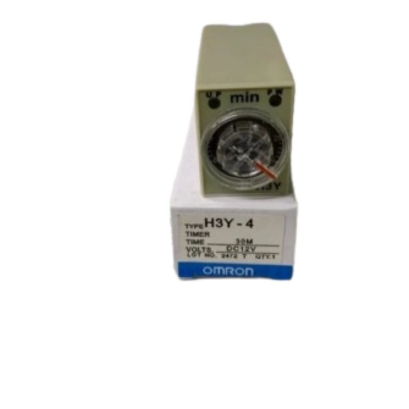 TIMER OMRON H3Y - 4 DC 12V. TIMER DELAY. 0 - 30 MENIT . SOLID STATE