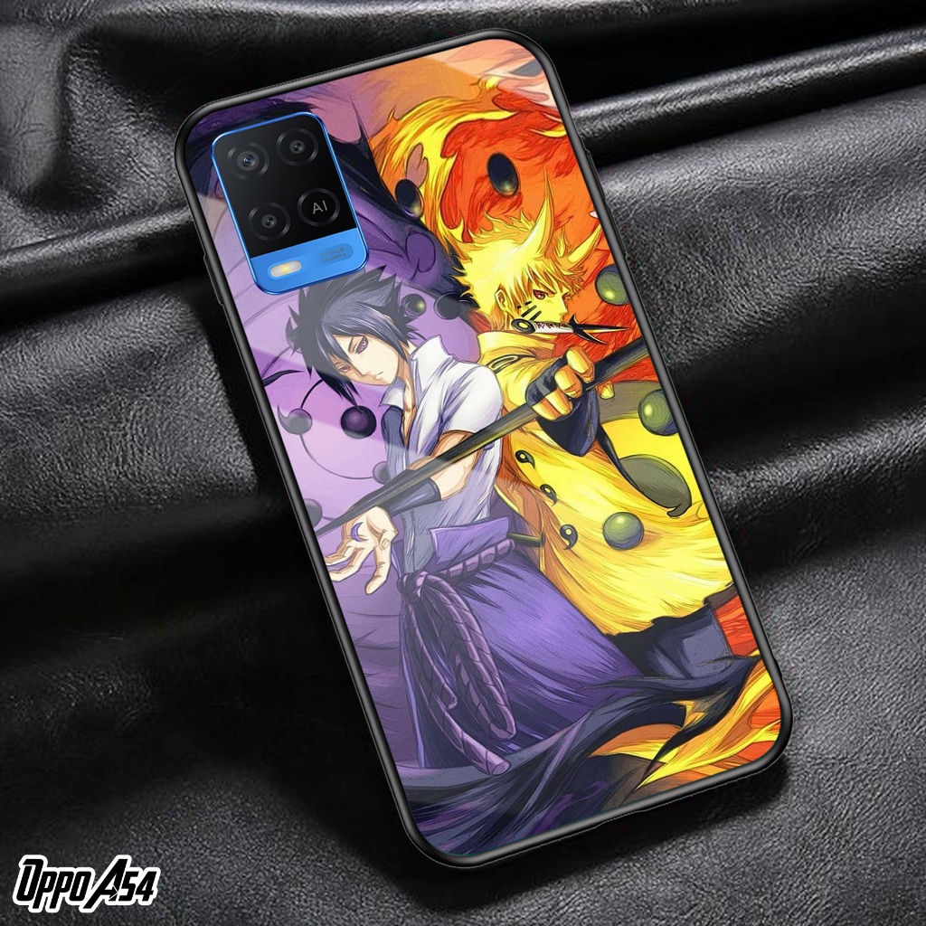 Case OPPO A54 - Casing Hp OPPO A54 - Motif ( NARUTO ) - Silikon Hp  OPPO A54 - Softcase Glass Kaca -