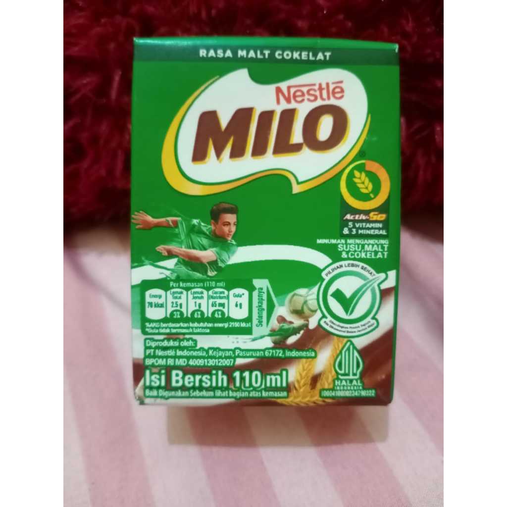 

Nestle Milo UHT 110ml Coklat