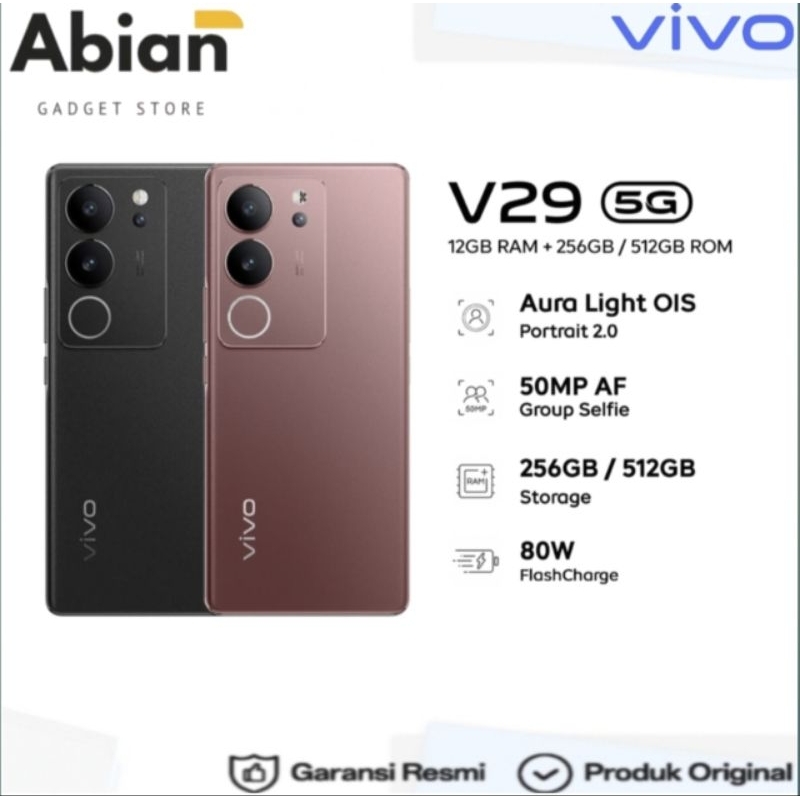 VIVO V29 5G {12GB/512GB} ORIGINAL & BERGARANSI RESMI VIVO