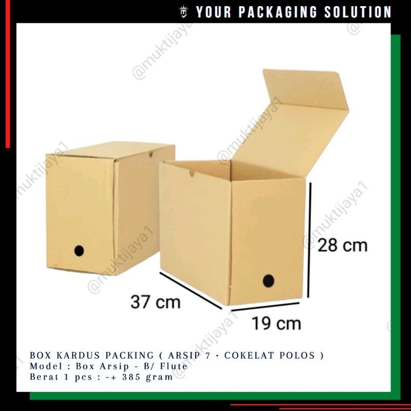 

BOX ARSIP 7 • 37x19x28cm • KOTAK / KARDUS / ARSIP / FILE / DOKUMEN