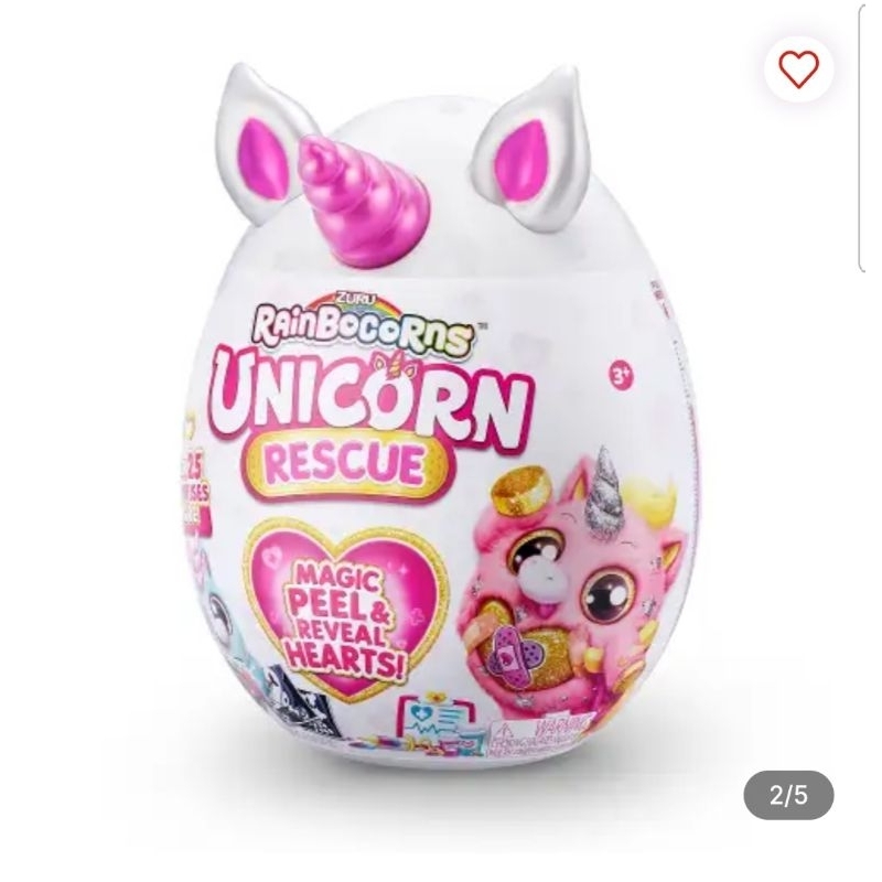 Zuru Set Boneka Plush Rainbocorns Unicorn Rescue 9262