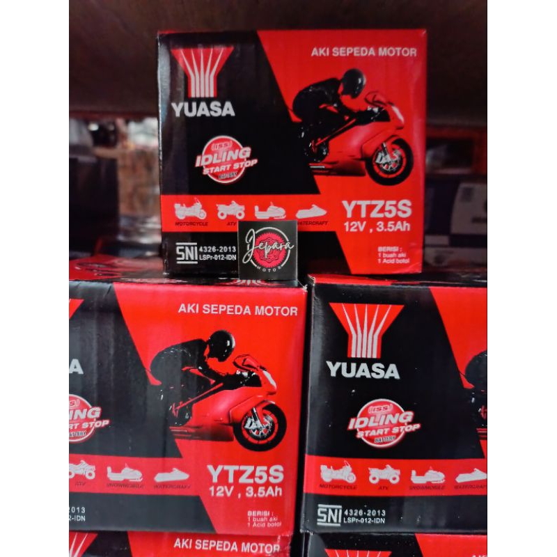 " AKI YUASA YTZ5S ORIGINAL BEAT VARIO 110 SCOOPY BLADE DLL ACCU ORIGINAL YUASA n