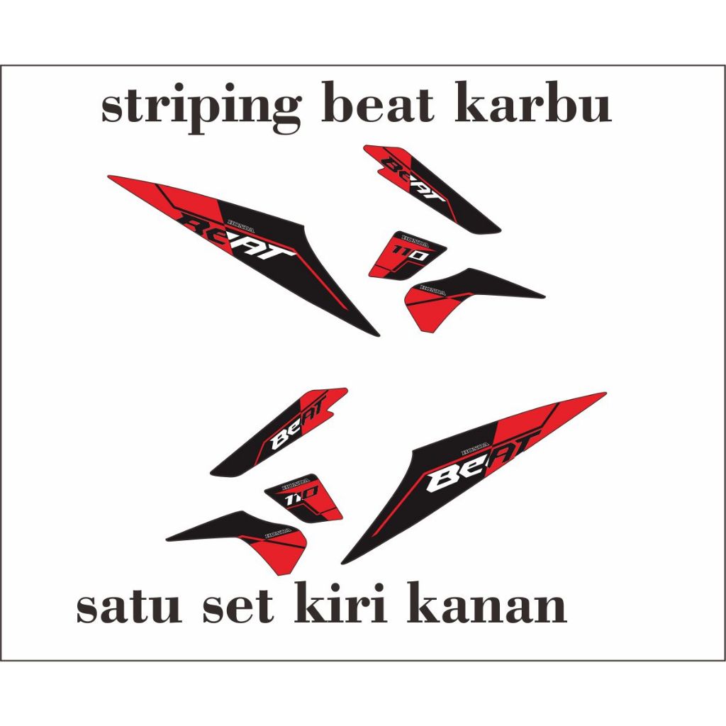 striping variasi simple beat karbu sticker vinyil