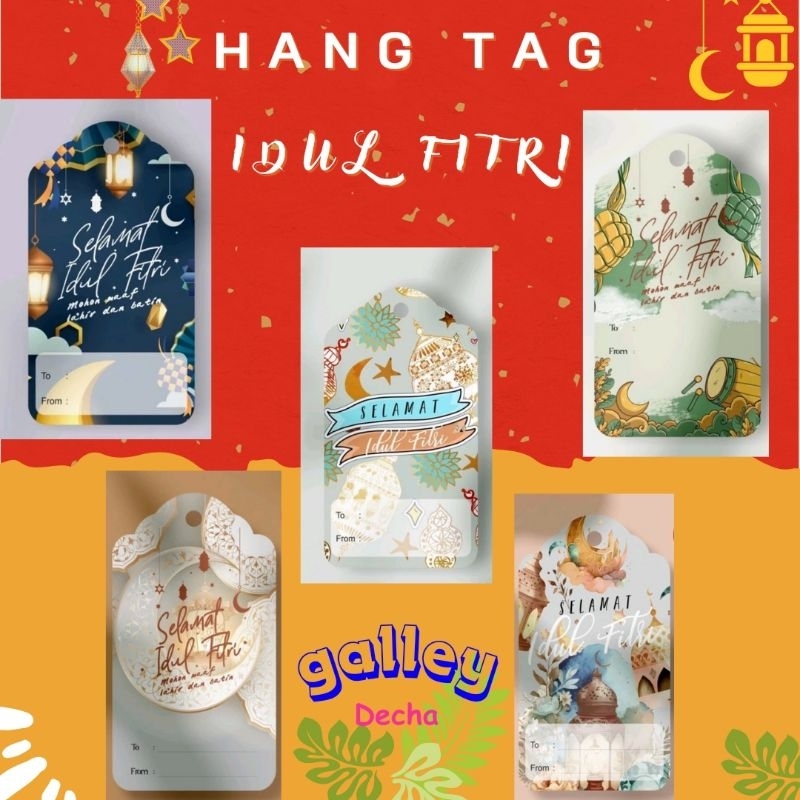 Hang Tag Idul Fitri | Kartu Idul Fitri | Kartu Ucapan Idul Fitri