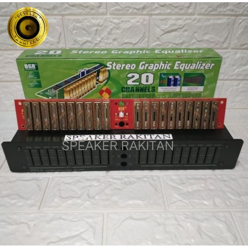 Paket Box dan Kit Graphic EQUALIZER 20 Channel BELL E-21