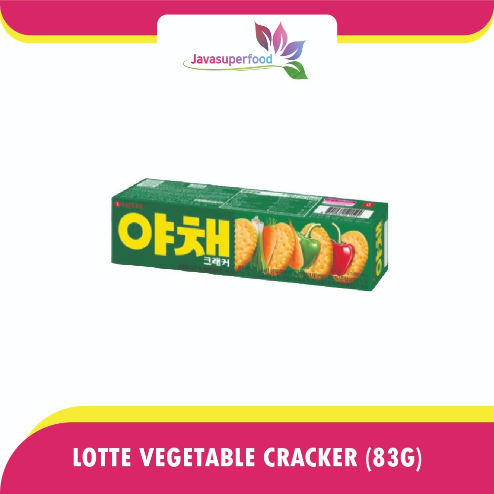 

Lotte Vegetable Cracker 83g - Kreker Rasa Sayuran Made In Korea