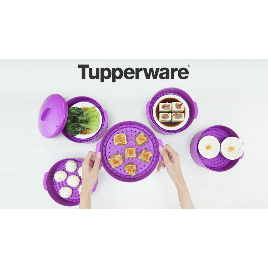 TUPPERWARE Steam It Kukusan Bisa Disusun Tinggi 2 / 3 / 4 Susun