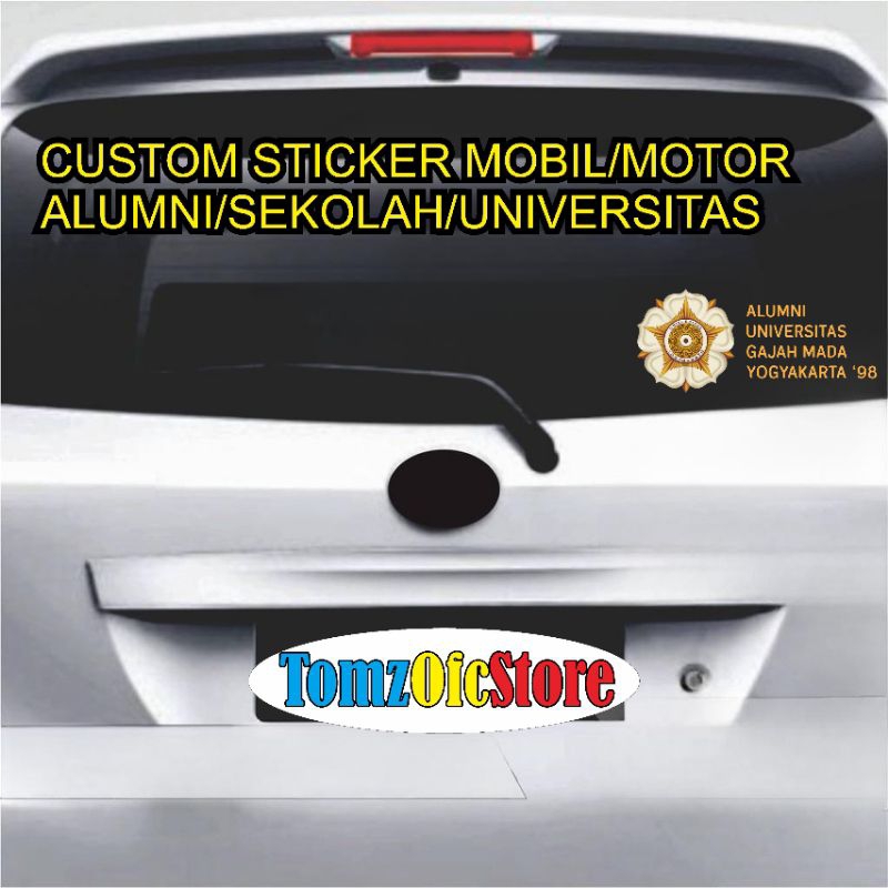 

STIKER KAMPUS/ALUMNI KAMPUS/ STIKER MOBIL/MOTOR TRANSPARANT UKURAN: 10 x 20CM 6 PCS