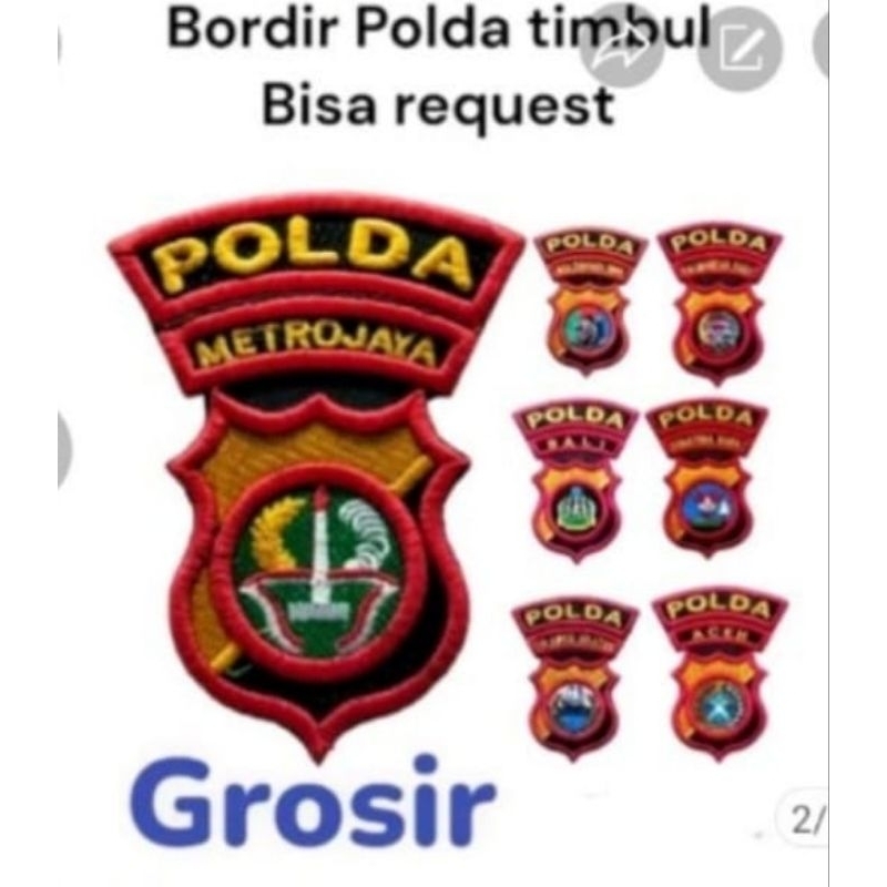 POLDA bordir timbul