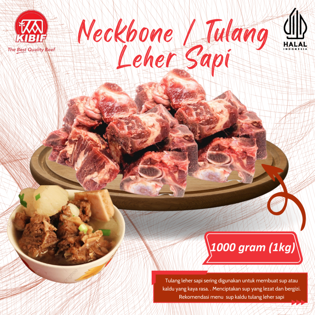 

Neckbone / Tulang Leher Sapi 1kg