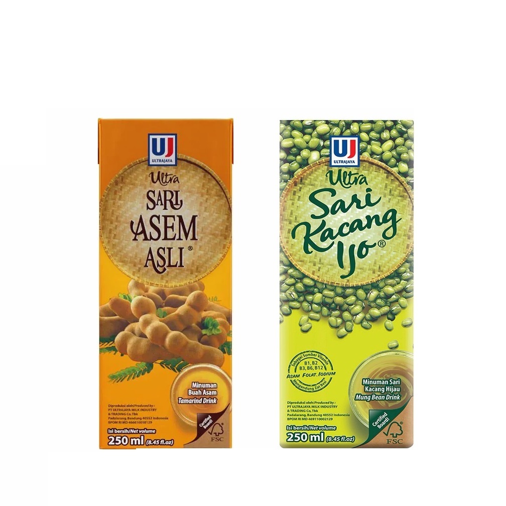 

ULTRA JAYA SARI ASEM ASLI / KACANG IJO 250ML