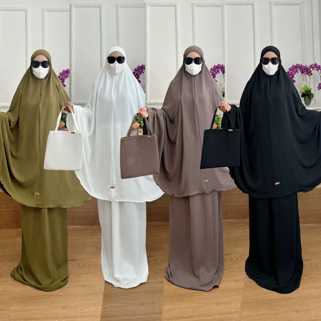 BISA COD TERBARU Mukena Dewasa Kode-160 Bahan Kringkel Airflow Premium By Ory AjeZas Collection