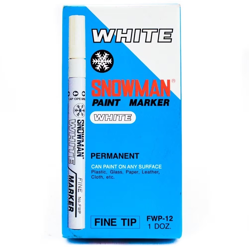 

Snowman Paint Marker WP-12 White 1pc