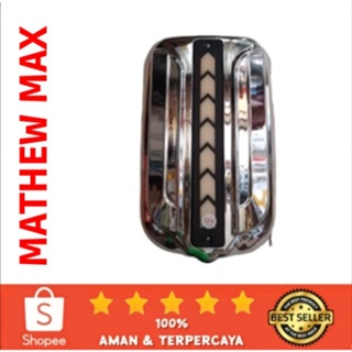 Sepasang Cover Spion Hino Dutro Led Chrome Tanpa Kaca