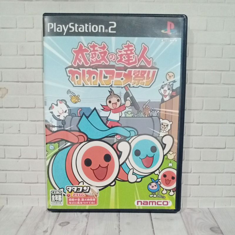 Cd DVD KASET ORIGINAL PS2 Taiko No Tatsujin Waku Waku Anime Jpn Bahasa Jepang Lengkap Manual book
