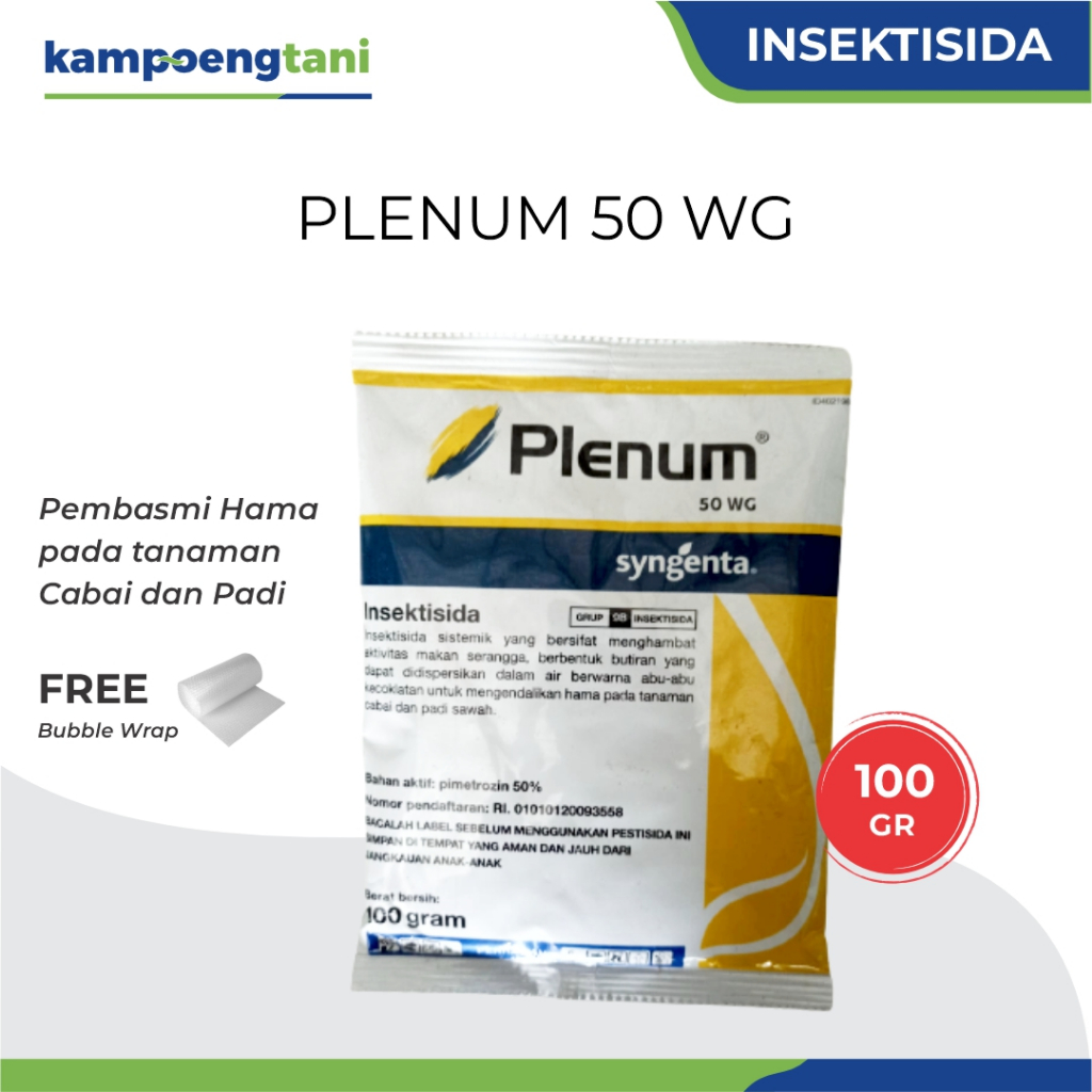 Kampoeng Tani - Insektisida Plenum 100 gram Ori Obat Pembasmi Hama Wereng Pada Tanaman Padi Ampuh PL
