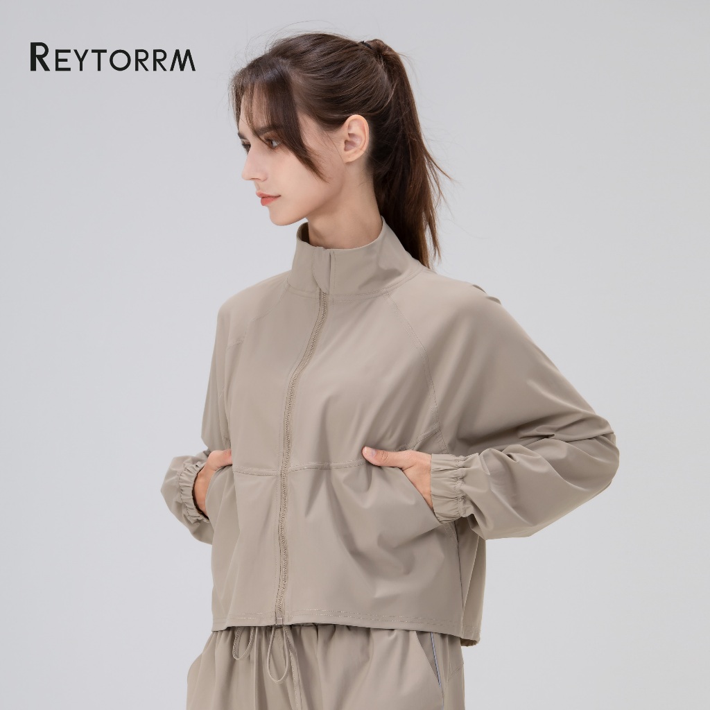 Reytorrm Jaket Anti UV Olahraga Wanita Lengan Panjang UPF50+ WT005