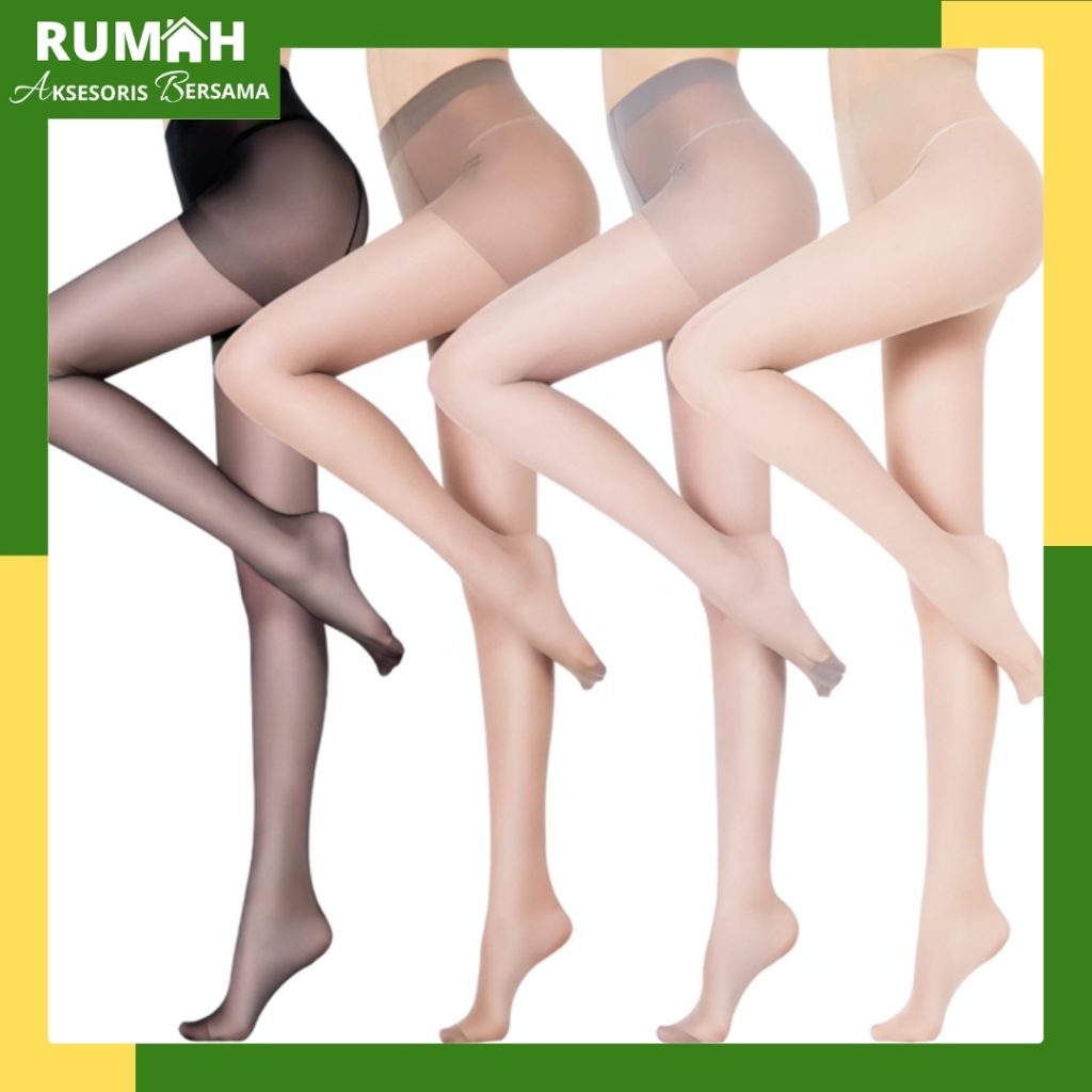 RAB KK437 Stocking Pantyhouse Celana Sheleg Kaos Kaki Stoking Wanita Kulit Transparant Sepinggang