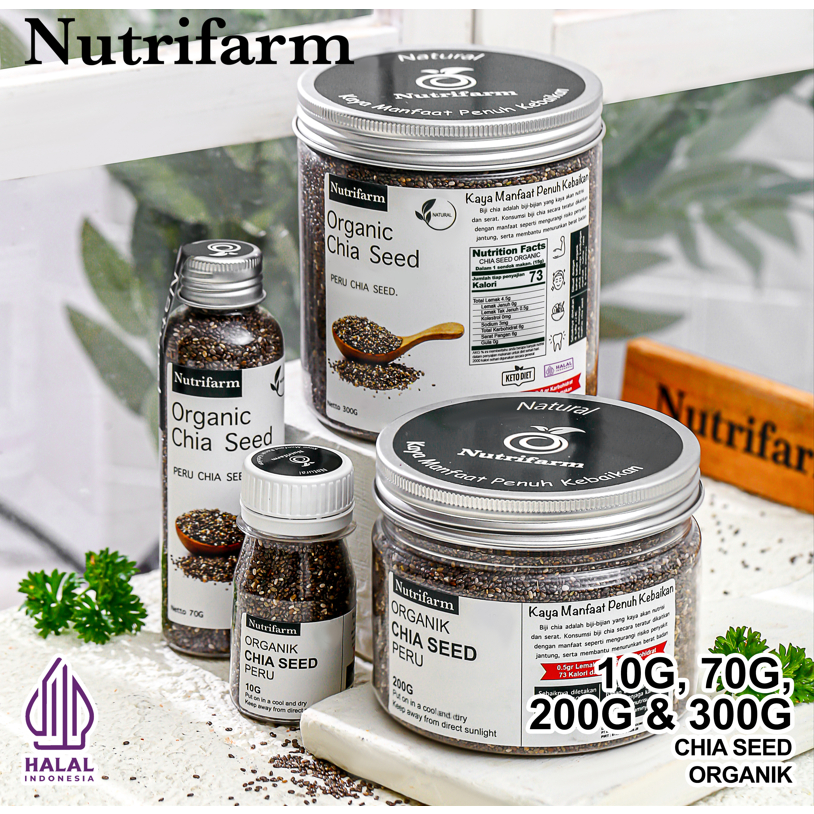 

Nutrifarm Chia Seeds 10g 70g 200g 300g