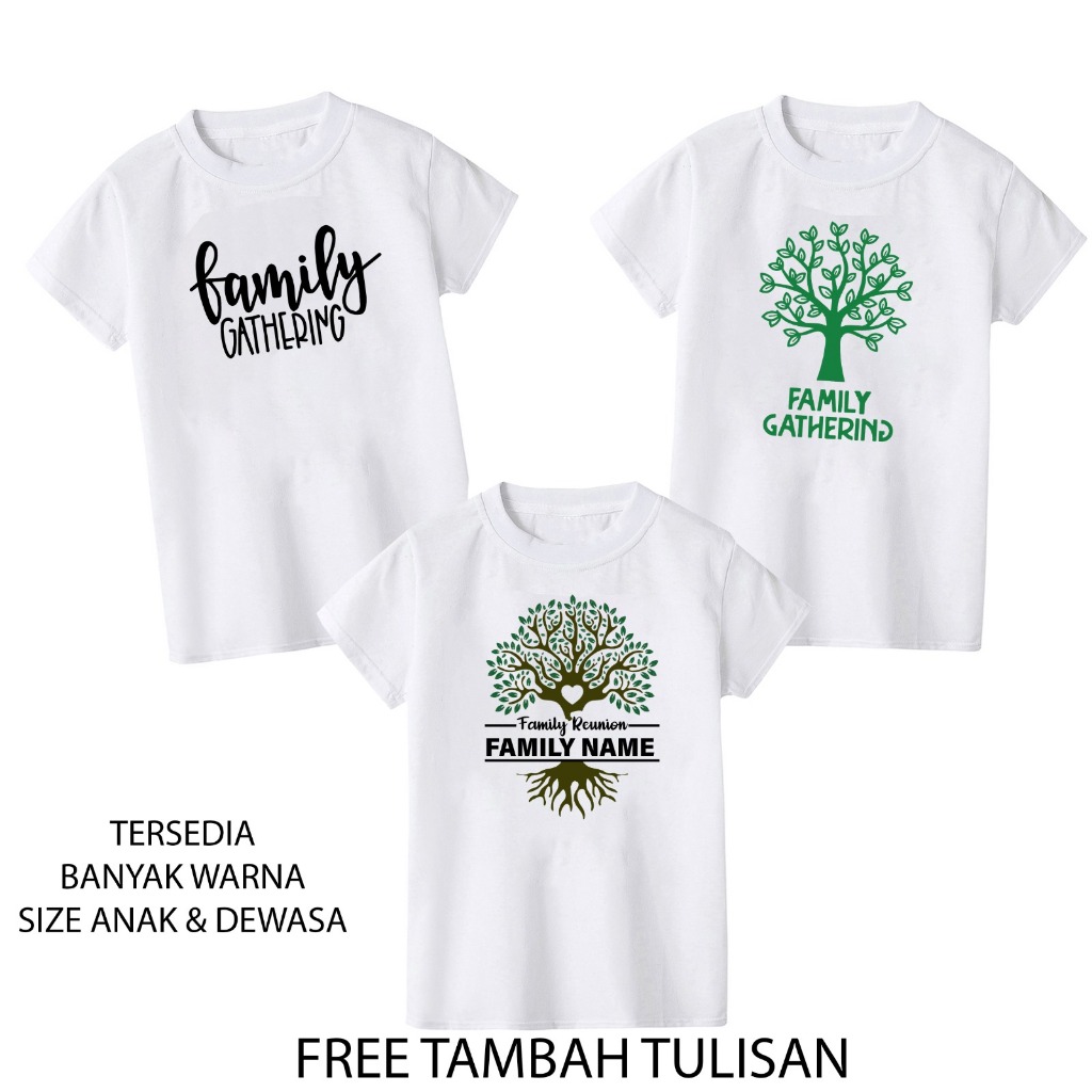 MYSTIQUE.ID-BAJU KAOS FAMILY GATHRING-TSHIRT LUCU KEREN DAN AESTETIC
