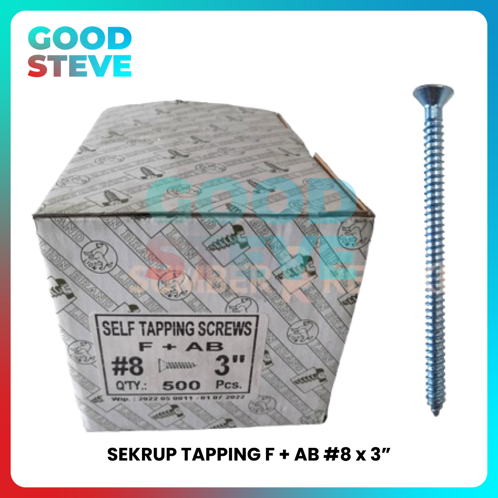SEKRUP TAPPING ( F + AB #8 x 3" )
