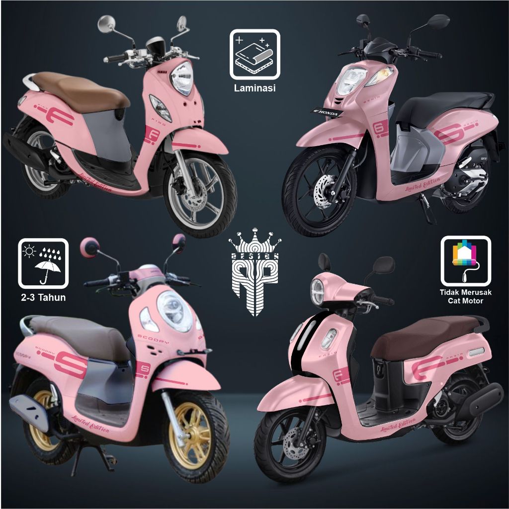 decal sticker scoopy full body scoopy karbu FI donat full dasbor bisa chat Bts dekal stiker vario ga