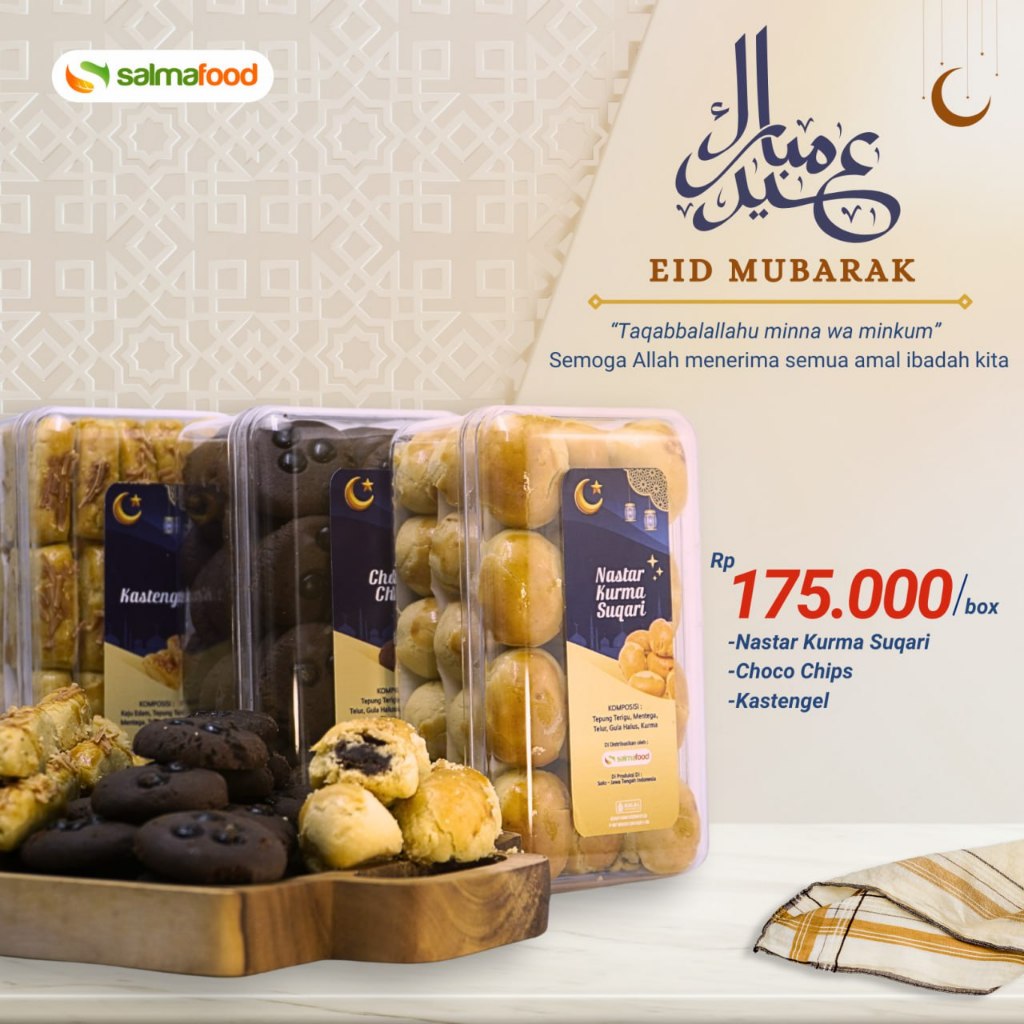 

Paket Kue Kering Lebaran Premium Nastar Kurma Sukari Choco Chips Kastangel Hampers Asli Original