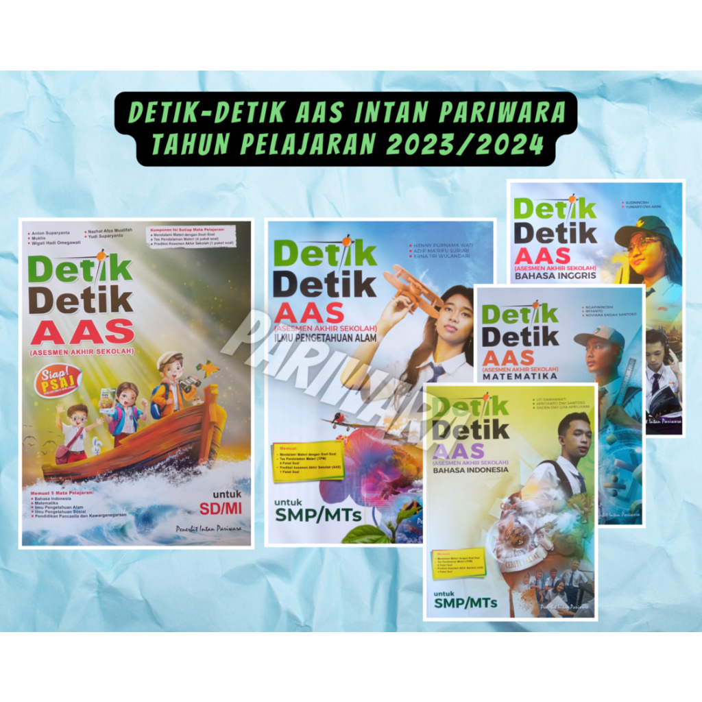 Buku DETIK - DETIK AAS SD/SMP Intan Pariwara - Tahun Pelajaran 2023/2024 Promo Edisi Terbaru