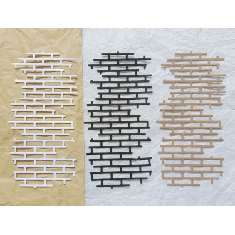 

Dies Cut Bentuk Bata Untuk Journal Deco Scrapbook DIY