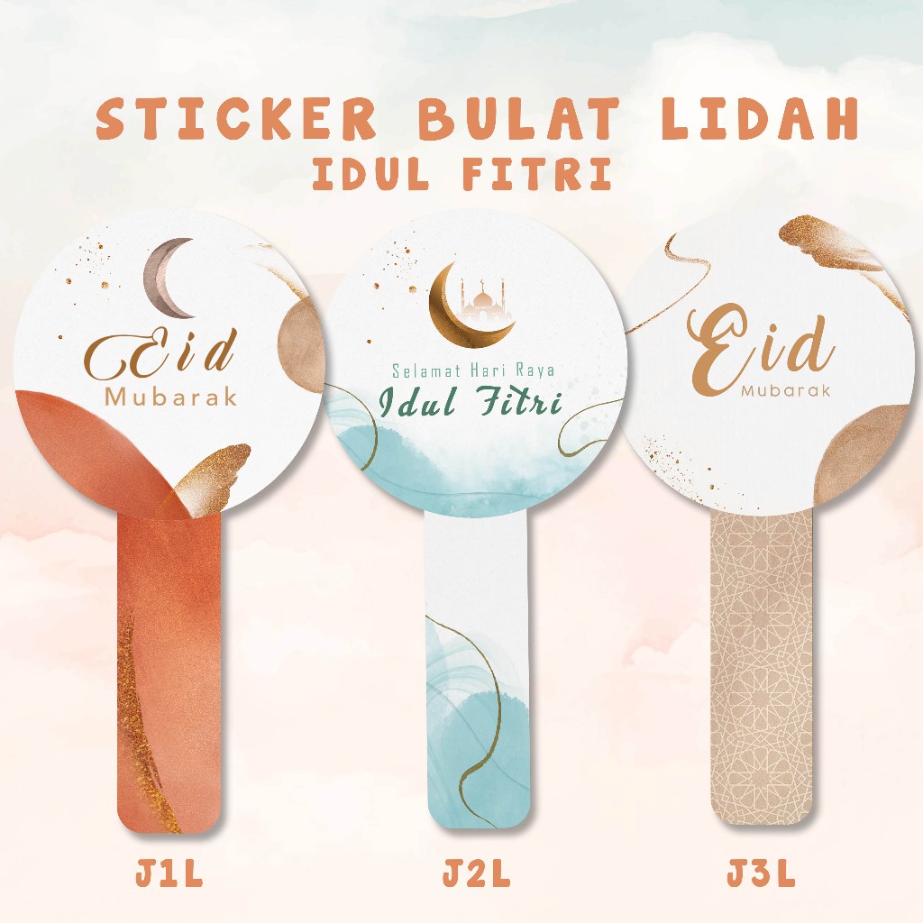 

Sticker Bulat Lidah Toples Lebaran idul Fitri Aesthetic