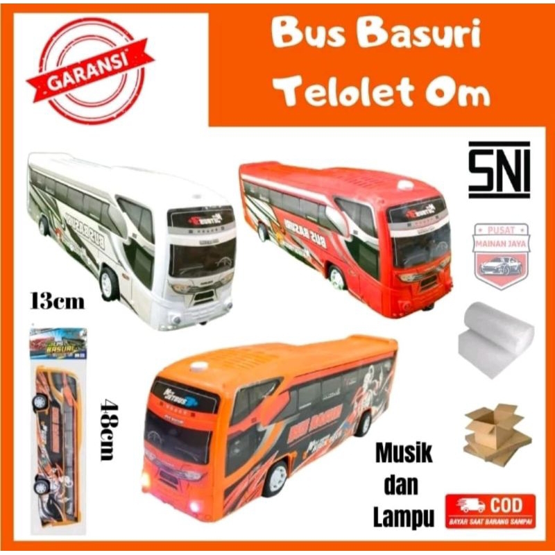 Mainan Bus Telolet viral Mainan Bus Mainan Bus Basuri Mainan Bis Basuri Mainan Mobil Bis