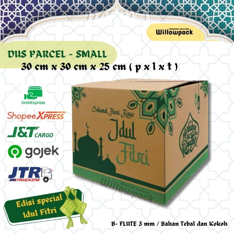 

DUS PARCEL IDUL FITRI 30x30x25 SMALL BOX LEBARAN SEMBAKO HAMPERS