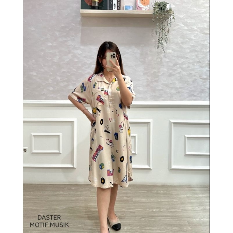 SweetDreams - Baju Tidur Daster Kancing Depan Wanita Merk Yeong Gi - Bahan Premium Rayon Bumil Busui