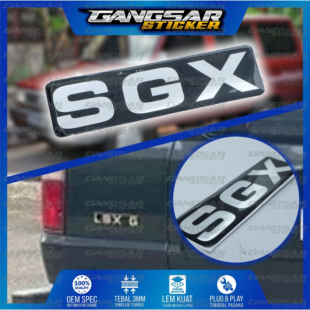 emblem SGX kijang grand exstra / emblem SGX kijang super / emblem type kijang
