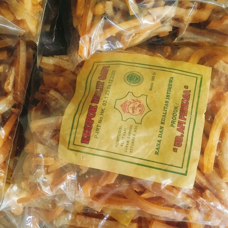 

Krecek rambak kulit sapi tebal super 500gram