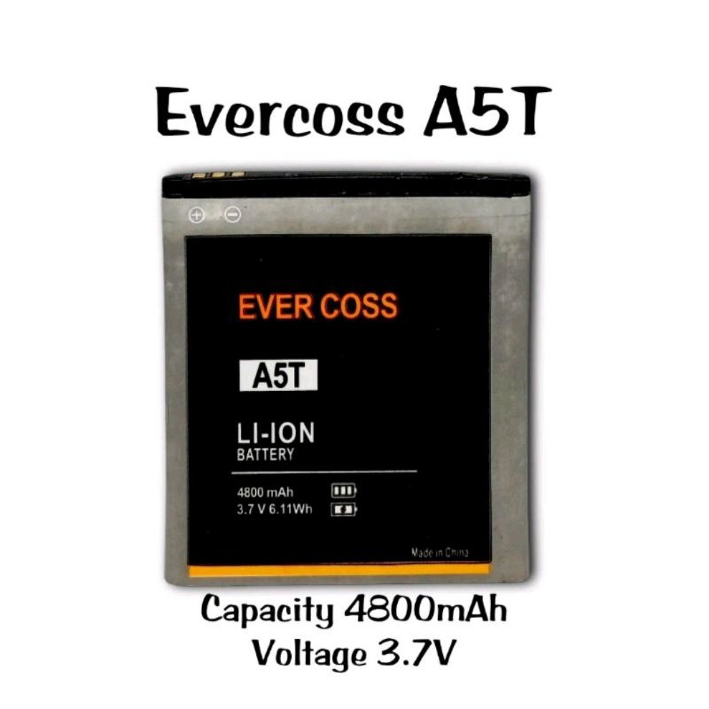 Baterai Evercoss Evercross A5T Battery Batery Batrai Batre