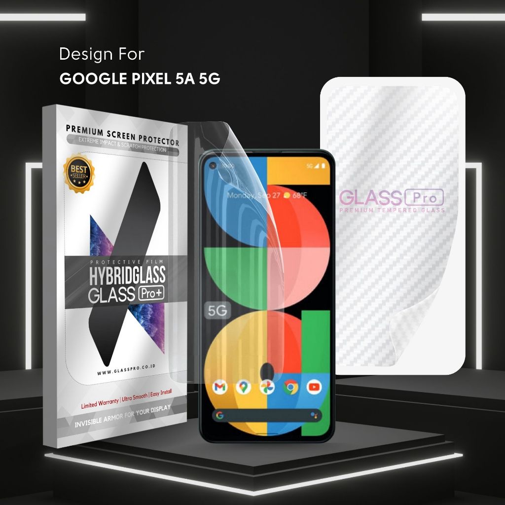 Hybrid Glass Premium Anti Gores Hydrogel Google Pixel 5a 5G Full Cover Screen Protector Glass Pro No