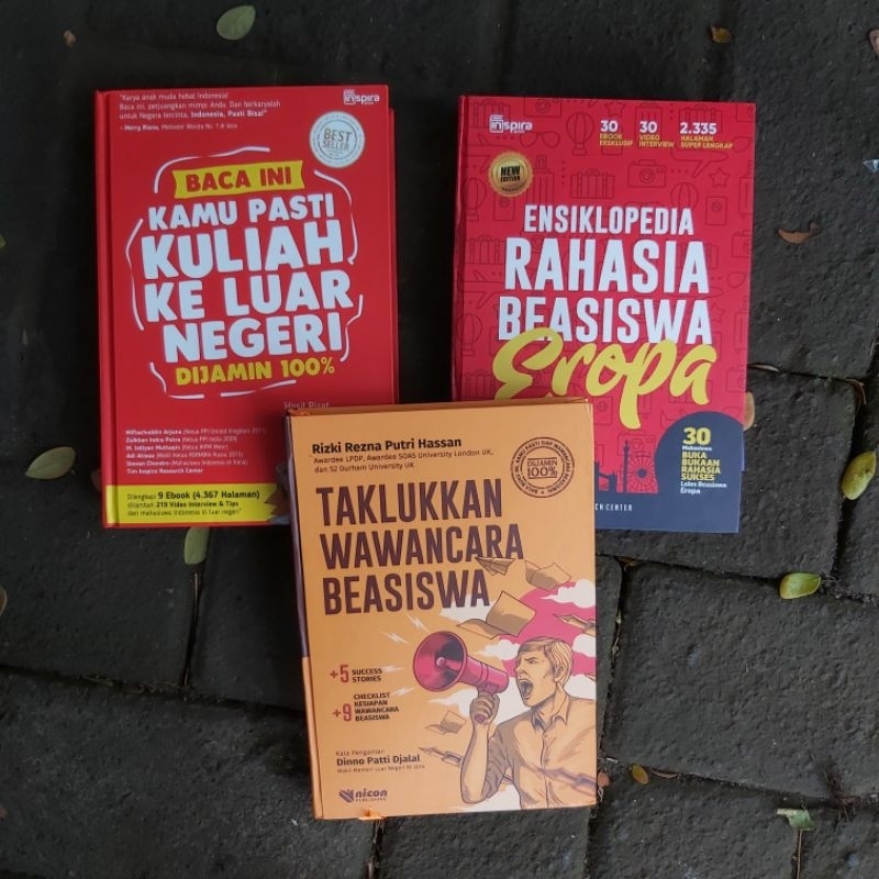Buku Original ● Ensiklopedia Rahasia Beasiswa Ke Eropa ☆ Taklukkan Wawancara Beasiswa ☆ Lolos Kuliah