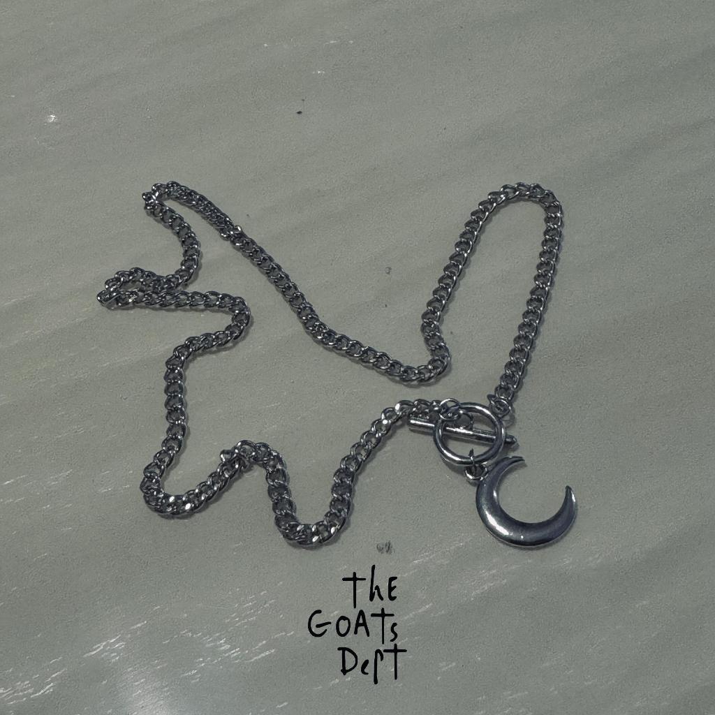 The Goats Dept - Cresent Moon Choker Necklace Original / tgd1023 kalung leher model bulan cowok cewe